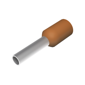 Cord End Ferrule Brown