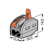 Lever Connector 2-Pole Small Diagram