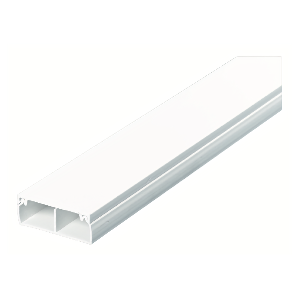 Mini Trunking - Twin Compartment - White