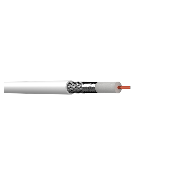 TV/FM COAXIAL CABLE WHITE