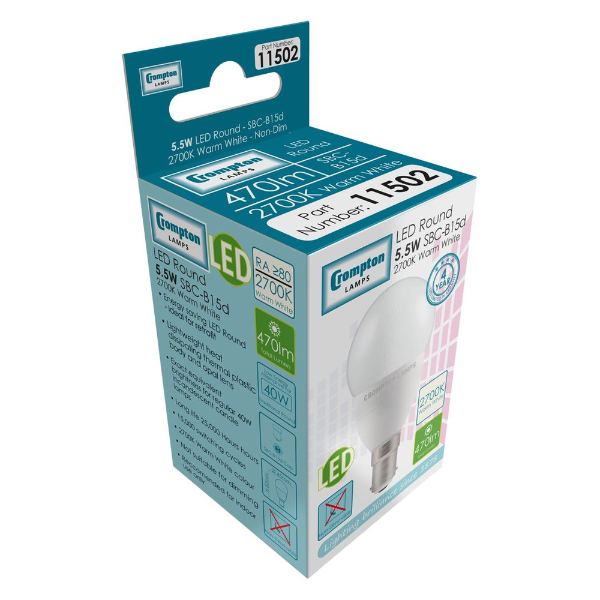 LED Round B15d 2
