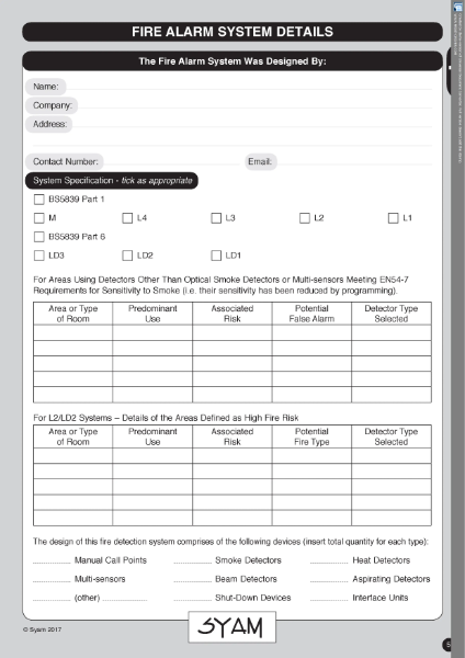 Emergency Fire Alarm Log Book 2