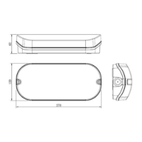 Kite LED Emergency Bulkhead - Diagram