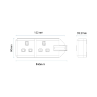 Trailing Double Socket - Diagram