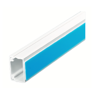 Self-Adhesive Mini Trunking - Single Compartment - White