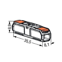 Inline Splicing Connector 1-Pole Diagram