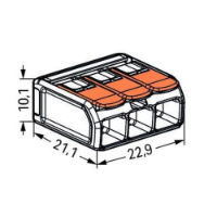 Lever Connector 3-Pole Large Diagram