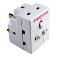 Timeguard SPA3G 3-Way Plug-In Surge Protector