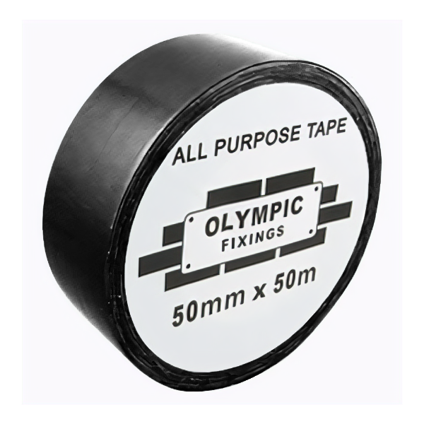 50mm x 50m BLACK GAFFER TAPE (2")