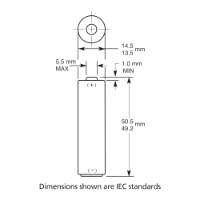 AA Battery Dimensions