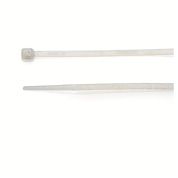 5½" NATURAL/WHITE CABLE TIES 140x3.6mm