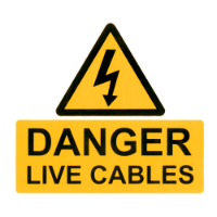 DANGER LIVE CABLES