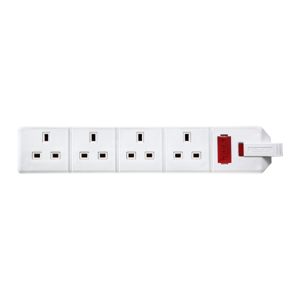 Trailing Four Socket - White 2