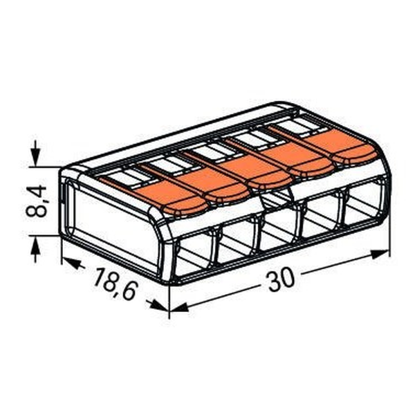 Lever Connector 5-Pole Diagram