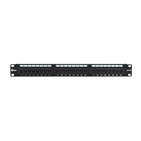 RJ45 CAT5e 24-Port Patch Panel