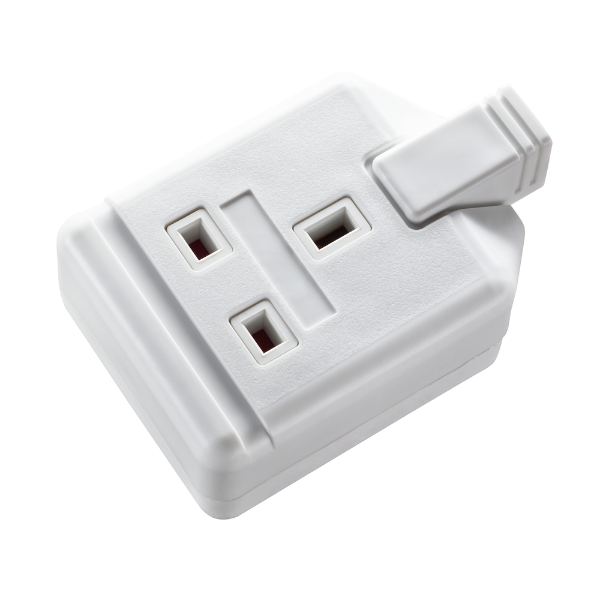 Trailing Single Socket - White 1