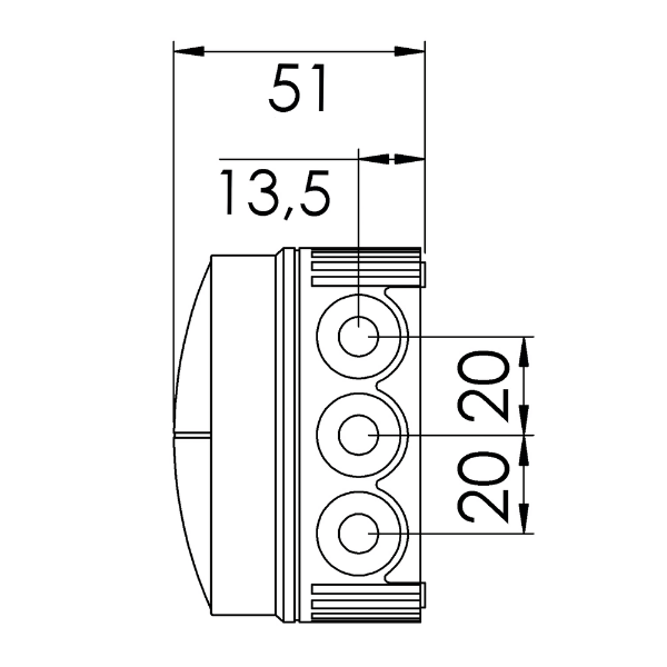 Wiska COMBI 108 Diagram (Side)