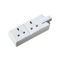 Trailing Double Socket - White 1