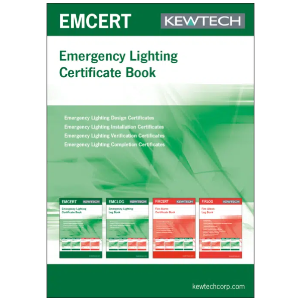 Emergency Lighting Certificate Book