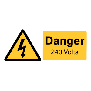 DANGER 240V small