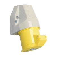 Walther 110404 110V 16A 3P+E Yellow Wall Socket