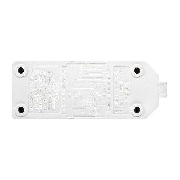 Trailing Double Socket - White 4