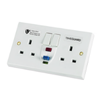 Timeguard RCD05WAVN Active RCD 2-Gang Socket White